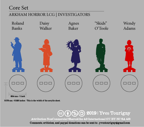 Arkham Horror LCG Compatible Investigator Bits - Big Set 2