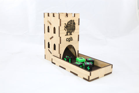 Customisable Wooden Dice Tower