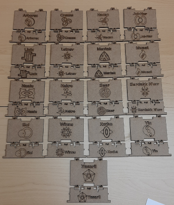 Faction Doors and Lids with Insignias for Twilight Imperium 4th Edition Compatible Bit Minder